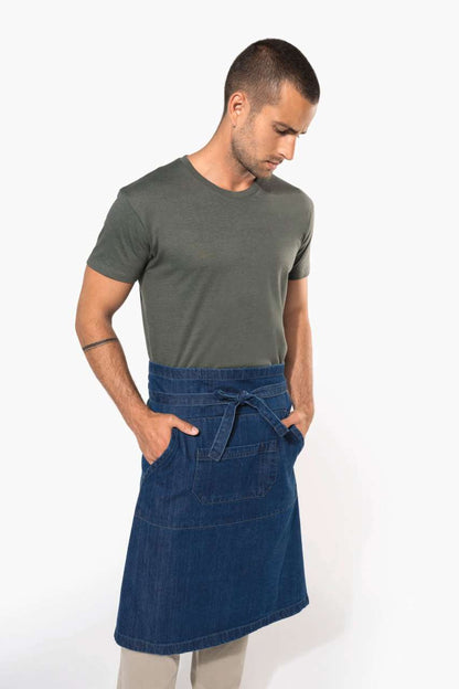 COTTON LONG APRON - White - Additional
