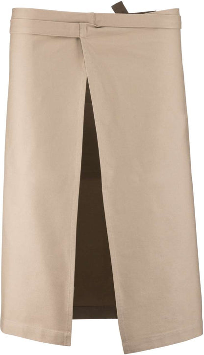COTTON LONG APRON - Beige - Additional