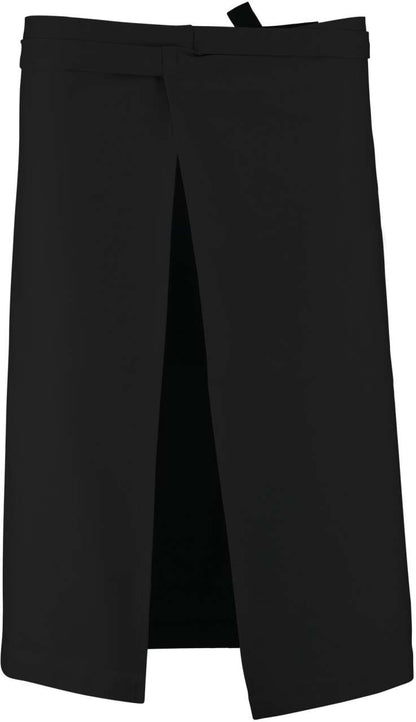 COTTON LONG APRON - Black - Additional