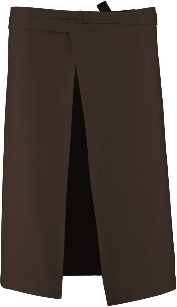 COTTON LONG APRON - Chocolate - Additional