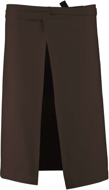 COTTON LONG APRON - Chocolate - Additional