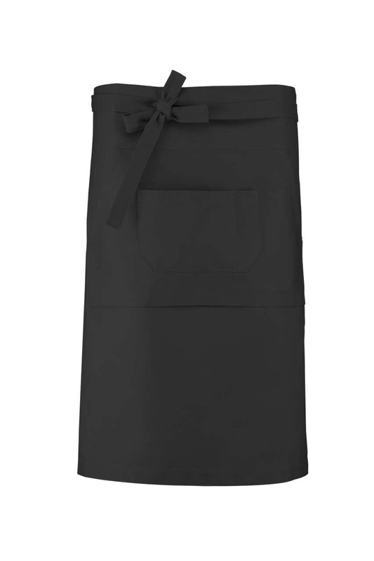 COTTON LONG APRON - Dark Grey - Main
