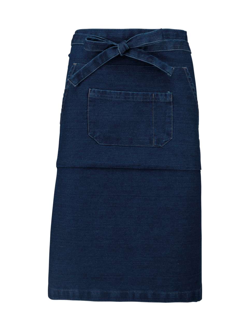 COTTON LONG APRON - Denim - Main