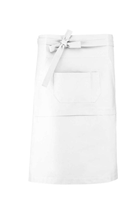 COTTON LONG APRON - White - Main