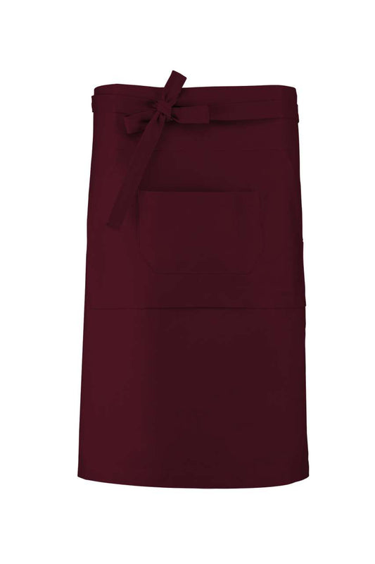 COTTON LONG APRON - Wine - Main