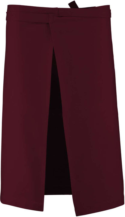 COTTON LONG APRON - Wine - Additional