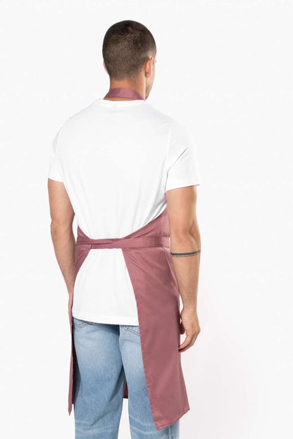 POLYESTER COTTON APRON WITH POCKET - Burnt Orange - Additional