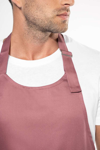 POLYESTER COTTON APRON WITH POCKET - Cacao - Additional