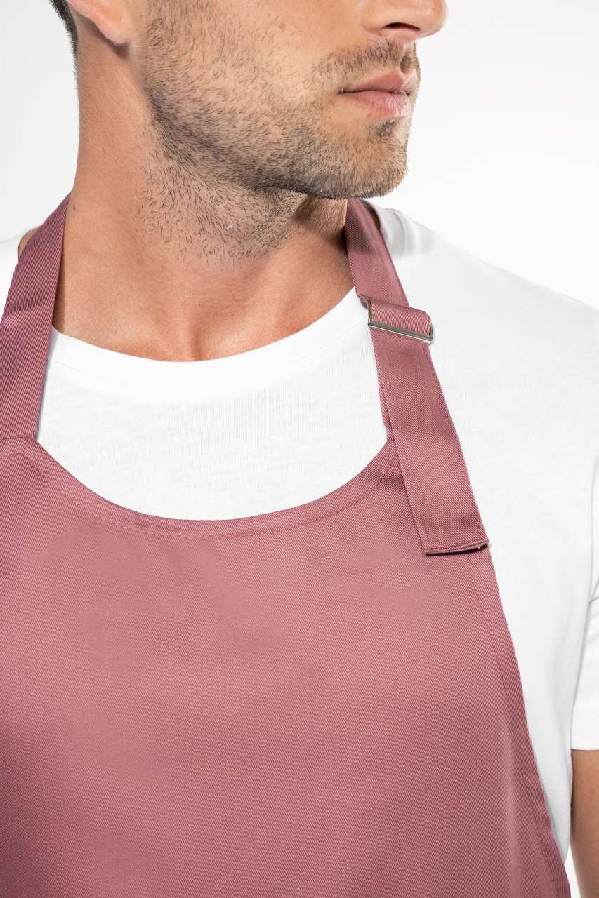 POLYESTER COTTON APRON WITH POCKET - Navy - Additional