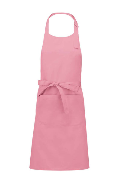 POLYESTER COTTON APRON WITH POCKET - Dark Pink - Main