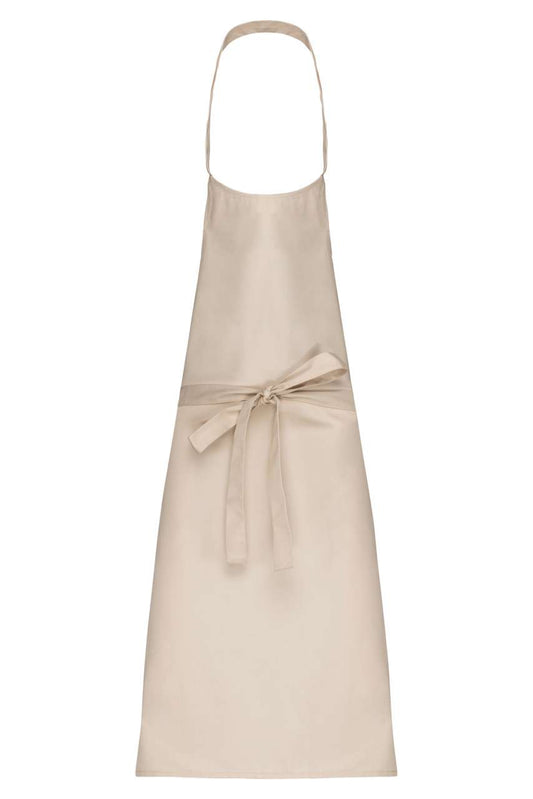 COTTON APRON WITHOUT POCKET - Angora - colorimageurl