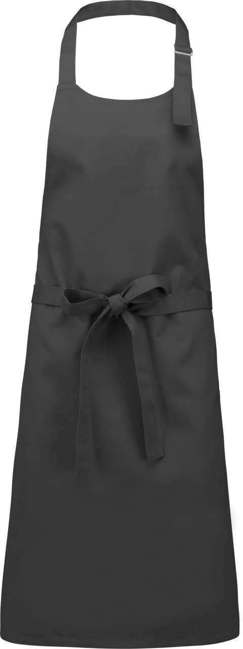 COTTON APRON WITHOUT POCKET - Dark Grey - colorimageurl