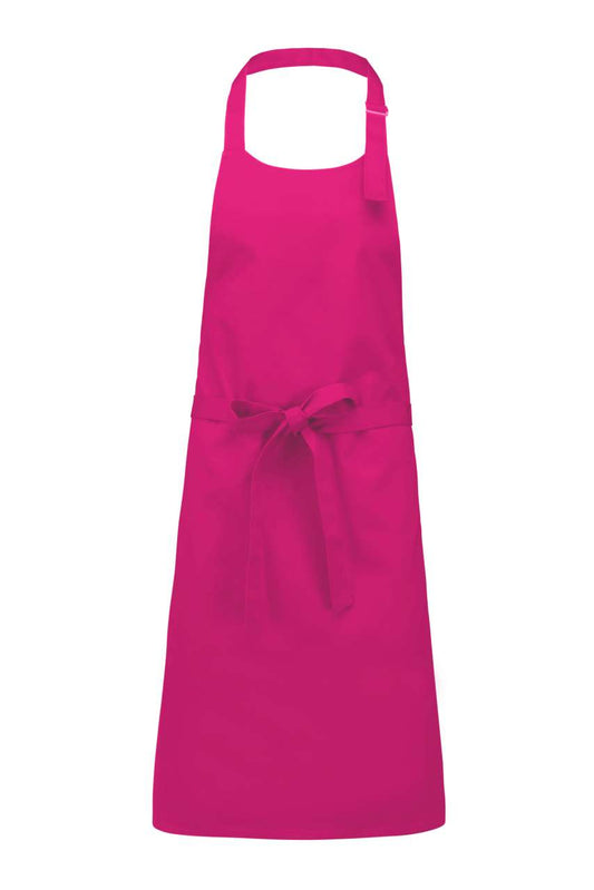 COTTON APRON WITHOUT POCKET - Fuchsia - colorimageurl