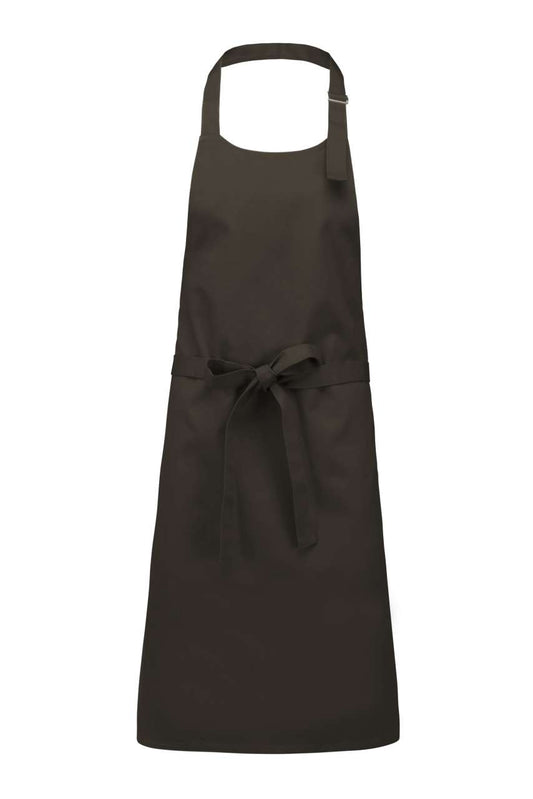 COTTON APRON WITHOUT POCKET - Green Olive - colorimageurl