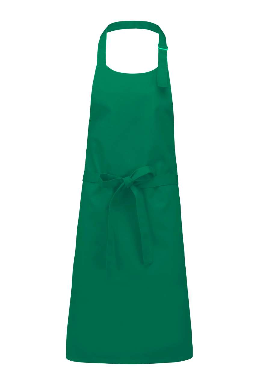 COTTON APRON WITHOUT POCKET - Kelly Green - colorimageurl