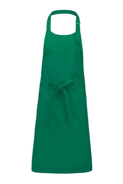 COTTON APRON WITHOUT POCKET - Kelly Green - colorimageurl