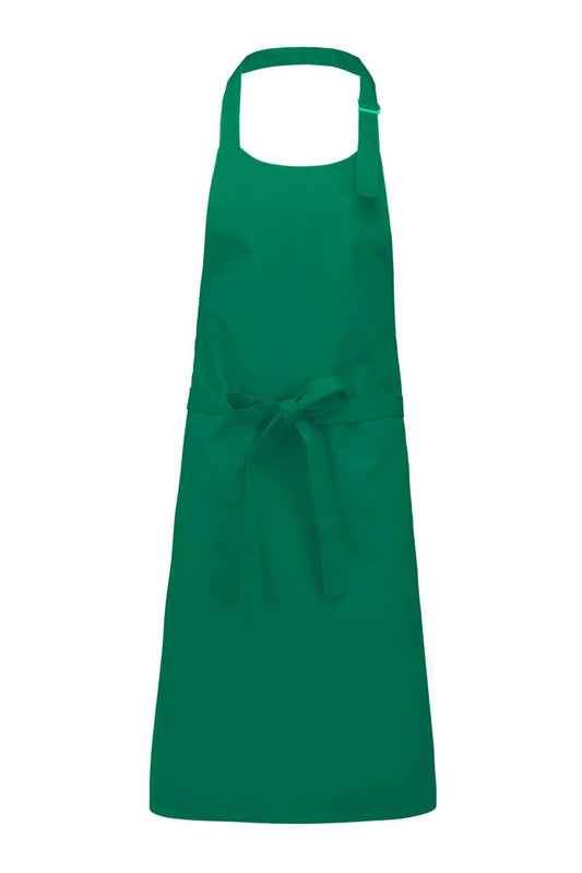 COTTON APRON WITHOUT POCKET - Kelly Green - colorimageurl