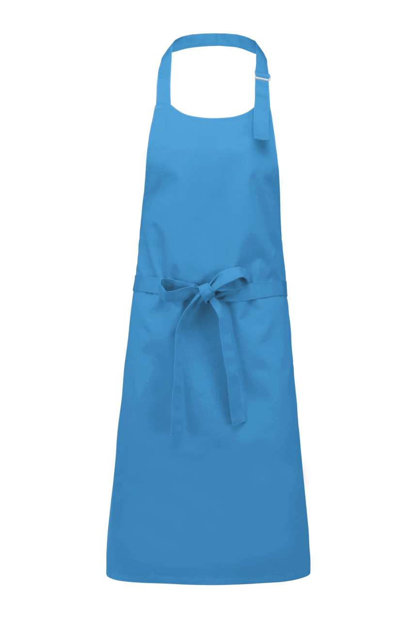COTTON APRON WITHOUT POCKET - Lagoon - colorimageurl