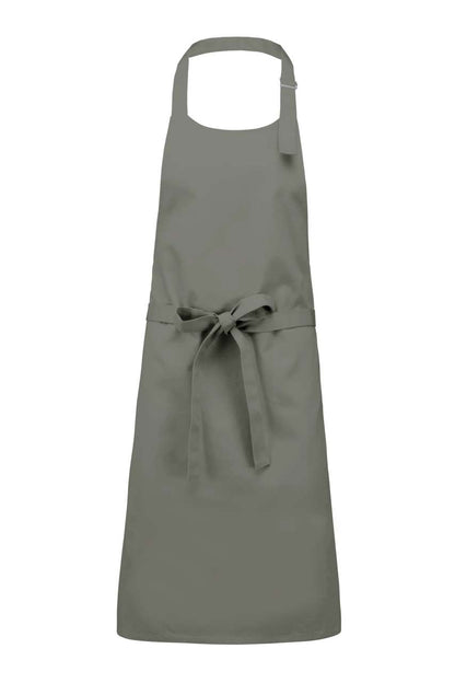 COTTON APRON WITHOUT POCKET - Light Grey - colorimageurl