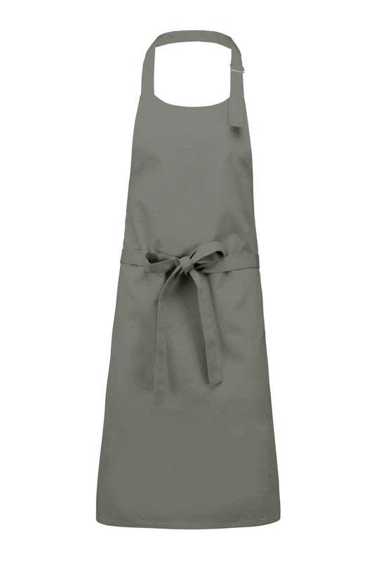 COTTON APRON WITHOUT POCKET - Light Grey - colorimageurl