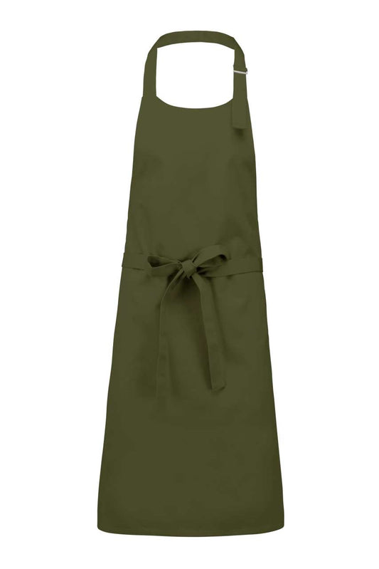 COTTON APRON WITHOUT POCKET - Light Khaki - colorimageurl