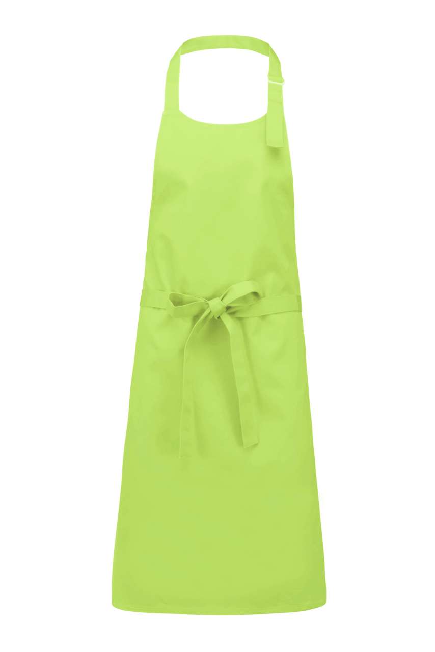 COTTON APRON WITHOUT POCKET - Lime - colorimageurl