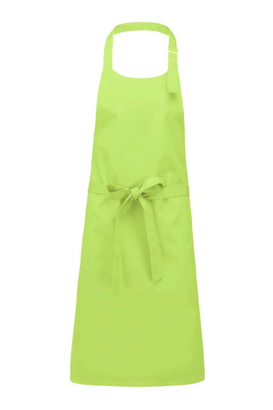 COTTON APRON WITHOUT POCKET - Lime - colorimageurl