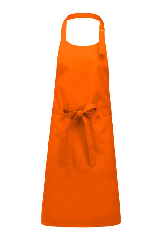 COTTON APRON WITHOUT POCKET - Orange - colorimageurl