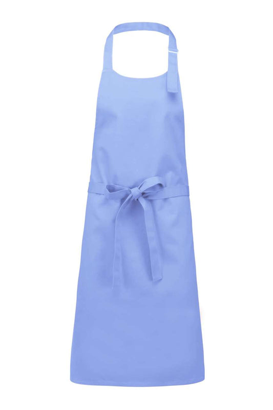 COTTON APRON WITHOUT POCKET - Sky Blue - colorimageurl