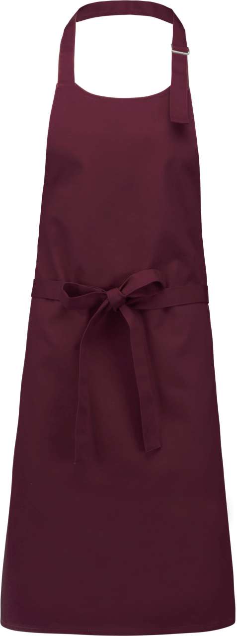 COTTON APRON WITHOUT POCKET - Wine - colorimageurl