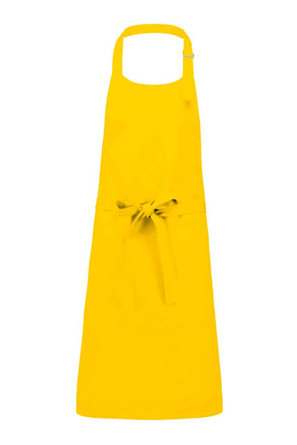 COTTON APRON WITHOUT POCKET - Yellow - colorimageurl