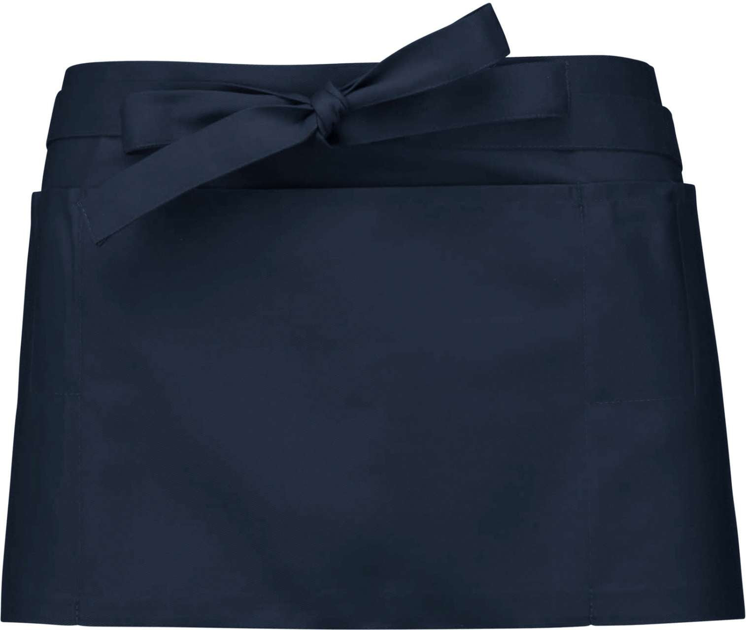 POLYCOTTON SHORT APRON - Navy - colorimageurl