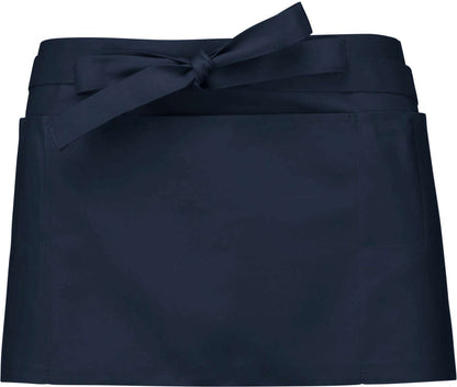 POLYCOTTON SHORT APRON - Navy - colorimageurl