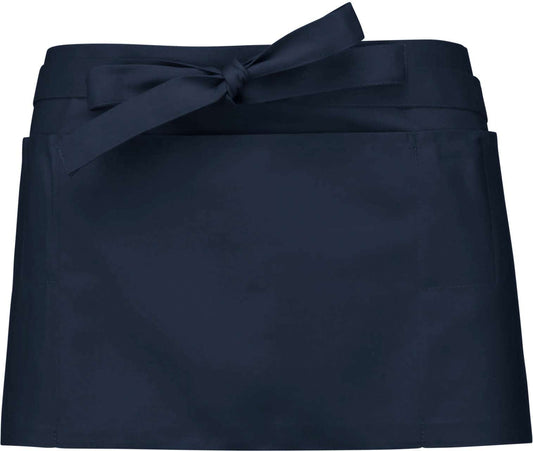 POLYCOTTON SHORT APRON - Navy - colorimageurl