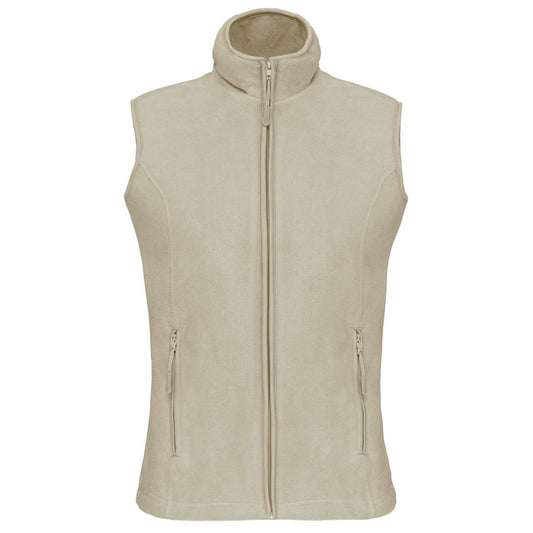MELODIE - LADIES' MICROFLEECE GILET - Beige - Main