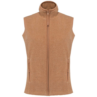 MELODIE - LADIES' MICROFLEECE GILET - Camel Heather - Main