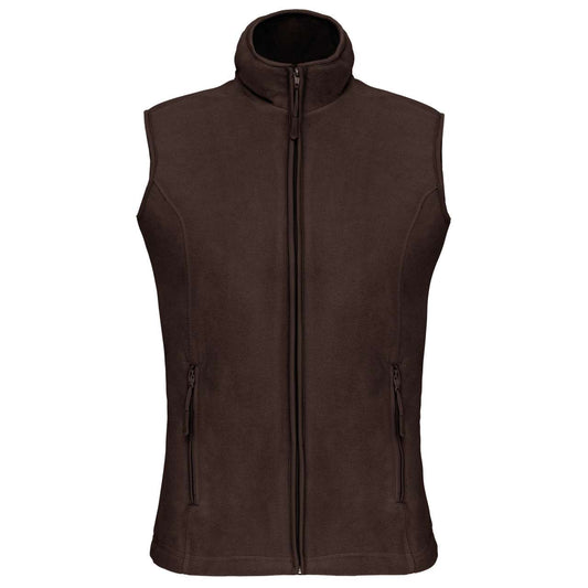 MELODIE - LADIES' MICROFLEECE GILET - Chocolate - Main