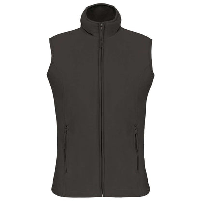 MELODIE - LADIES' MICROFLEECE GILET - Dark Grey - Main