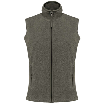 MELODIE - LADIES' MICROFLEECE GILET - Green Marble Heather - Main