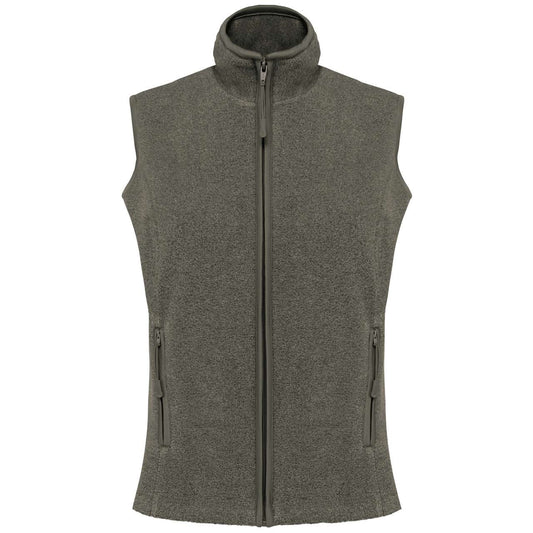 MELODIE - LADIES' MICROFLEECE GILET - Green Marble Heather - Main