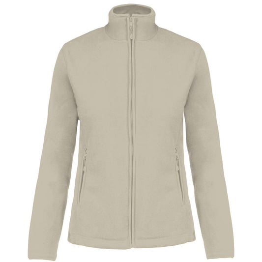 MAUREEN - LADIES' FULL ZIP MICROFLEECE JACKET - Beige - Main