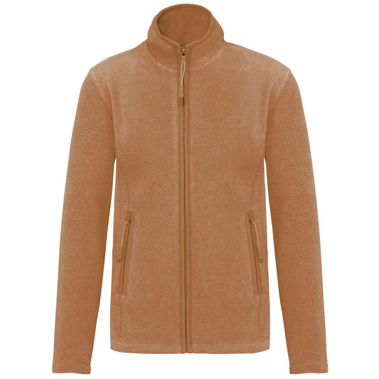 MAUREEN - LADIES' FULL ZIP MICROFLEECE JACKET - Camel Heather - Main