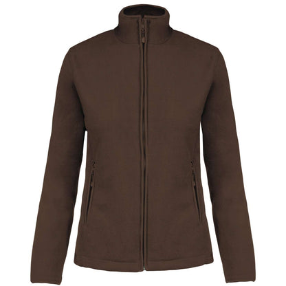 MAUREEN - LADIES' FULL ZIP MICROFLEECE JACKET - Chocolate - Main