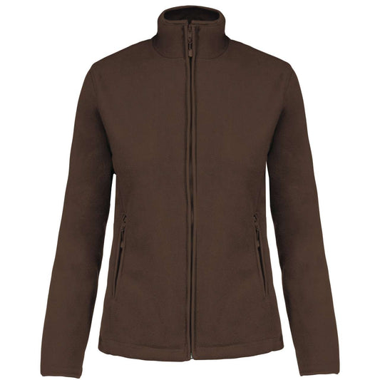 MAUREEN - LADIES' FULL ZIP MICROFLEECE JACKET - Chocolate - Main