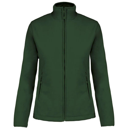 MAUREEN - LADIES' FULL ZIP MICROFLEECE JACKET - Forest Green - Main