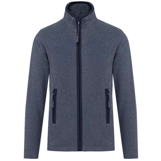 MAUREEN - LADIES' FULL ZIP MICROFLEECE JACKET - French Navy Heather - Main