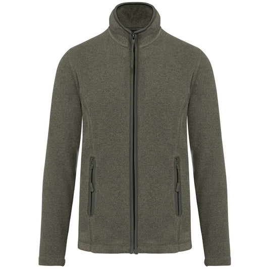 MAUREEN - LADIES' FULL ZIP MICROFLEECE JACKET - Green Marble Heather - Main