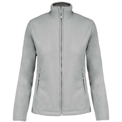 MAUREEN - LADIES' FULL ZIP MICROFLEECE JACKET - Snow Grey - Main