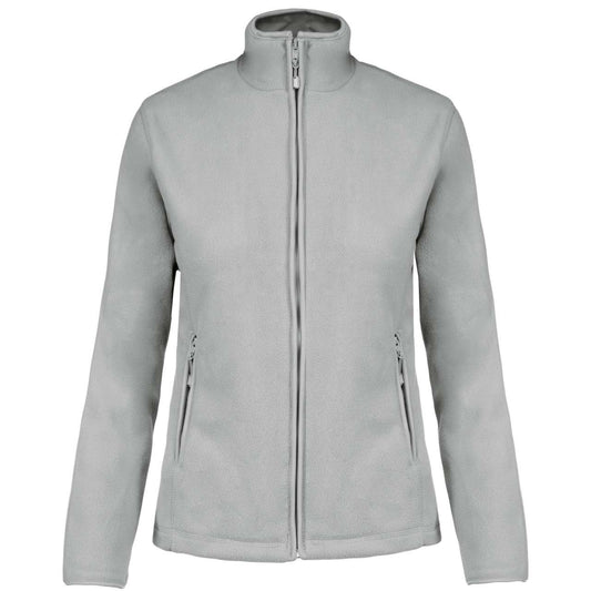 MAUREEN - LADIES' FULL ZIP MICROFLEECE JACKET - Snow Grey - Main
