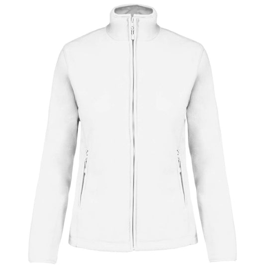 MAUREEN - LADIES' FULL ZIP MICROFLEECE JACKET - White - Main